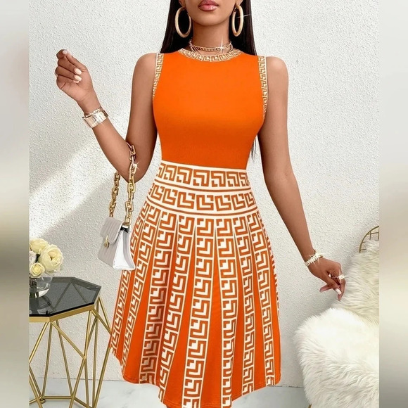 Print Patchwork Tank Dress - Picture 5 of 6